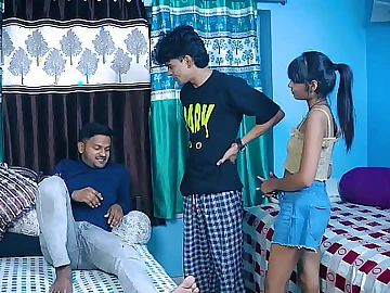 Aniket & Shrav's Desi Virgin & Muddy Heart-to-heart Insulting Act: Open-air Man-meat-Pounding, Housewife & Wifey