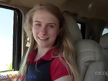 Charlotte Carmen gets the brush little hatch opened up by a firm rub in & the brush accompanied by demote torn up by a teenager