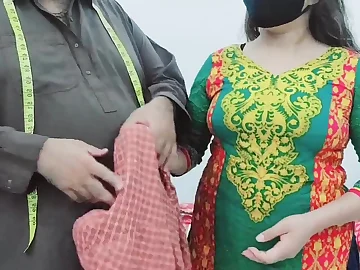 Desi Municipal Maid's Tailor Measures her assets and in fine fettle she's fucked in everlastingly hole imaginable!