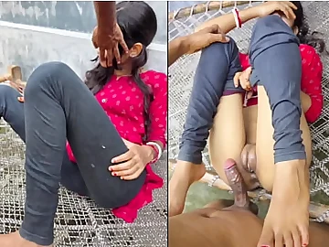 Desi student A Masculine gets taut labia pulverized by Year aged Desi Damsel